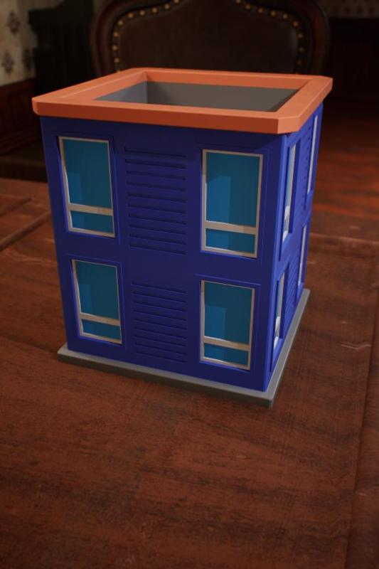 POKEMON HOUSE - JOHTO SKYSCRAPER PEN HOLDER, TTRPG Game Tile (PKMN GEN. 3)