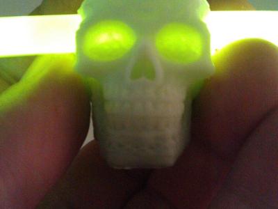 Celtic Skull Glowing Eyes Charm