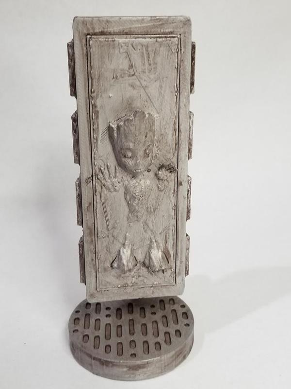Baby Groot in Carbonite