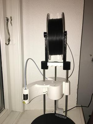 Sculpto ON TOP filament spool holder - Mount on top of printer. 3. version