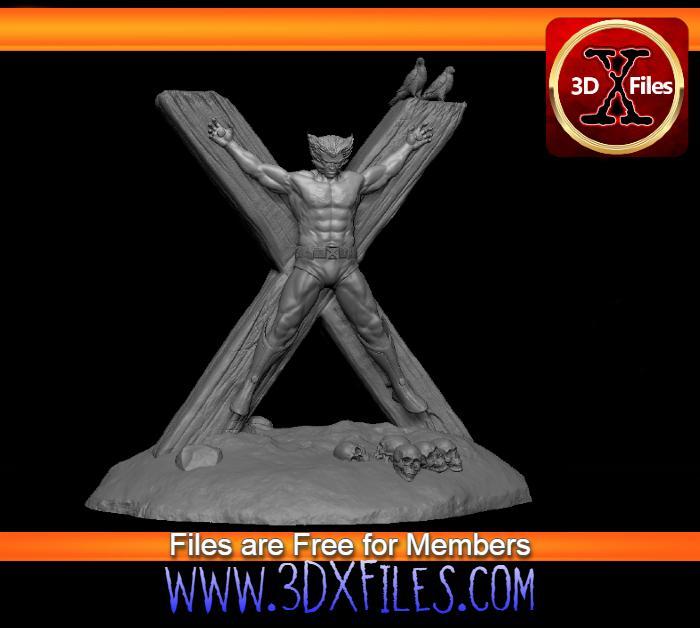 Wolverine Crucified - Uncanny Xmen #251 - Statue