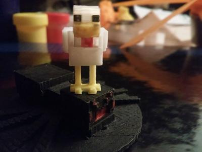 Minecraft well-scaled chicken