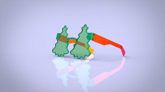 christmass glasses : tree style