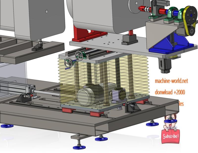 industrial 3D model Engine assembly equipment