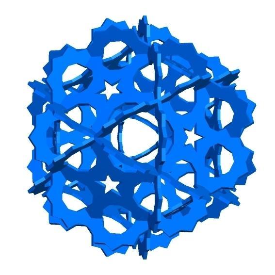 KEPLER ICOSIDODECAHEDRAL HANDLEHEDRON 1