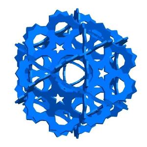 KEPLER ICOSIDODECAHEDRAL HANDLEHEDRON 1