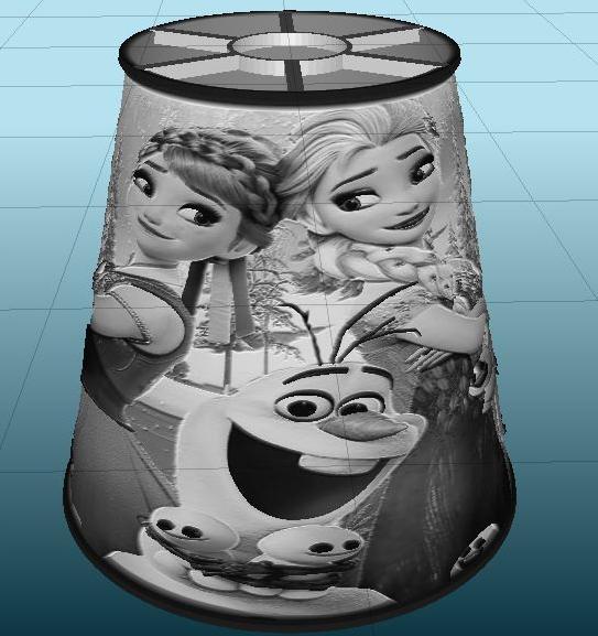 LITHO/ABAT JOUR LA REINE DES NEIGES for ceiling