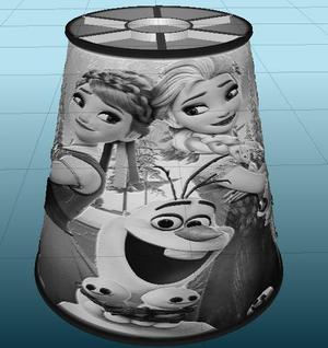 LITHO/ABAT JOUR LA REINE DES NEIGES for ceiling