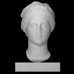 Head of a female statue