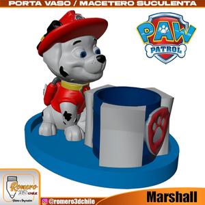 Glass Holder / Succulent Planter Marshall / PAW Patrol