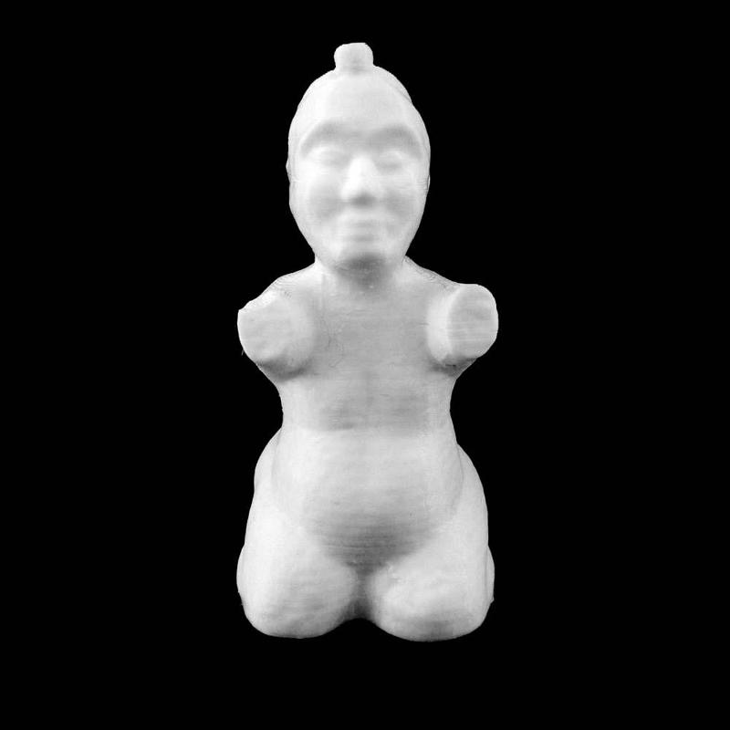 Bronze figure of a kneeling man representing a Southerner at The British Museum, London