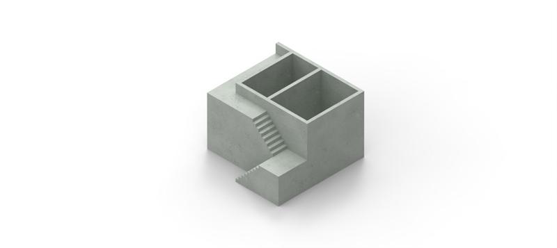Designer double flowerpot