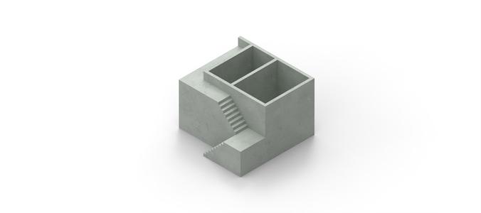 Designer double flowerpot