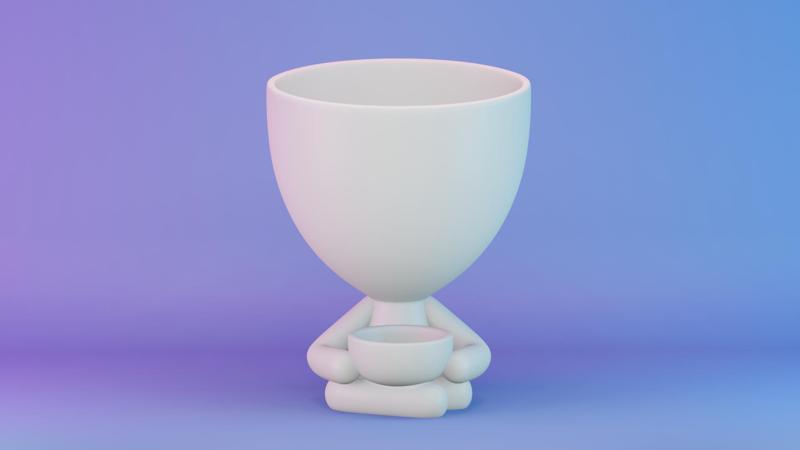 Pot robert plant with pot mouth of 8CM