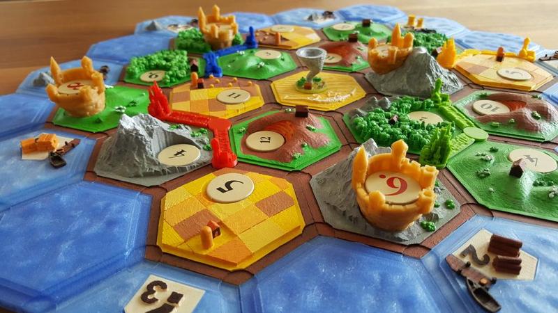 Castles on catan (variant: settler of catan)