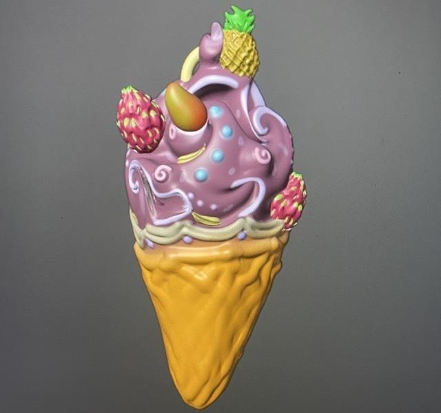 Ice Cream & Fruits Key Chain STL FILE