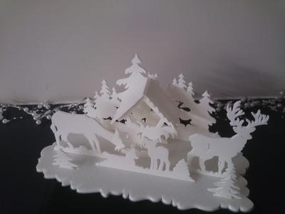 Chrismas animals in wods