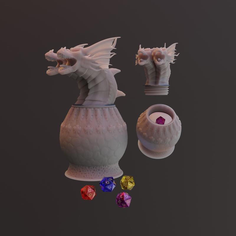 D&D Dragon Dice Holder, DnD Dice Holder, dragon ball dice holder