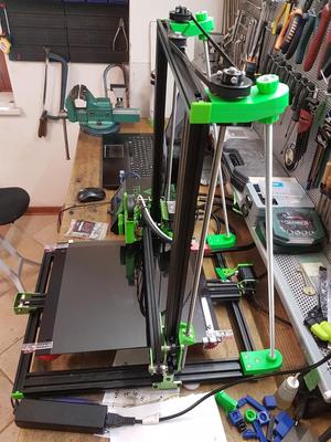 TEVO Tornado and CR-10 belt driven dual Z mod with braces 