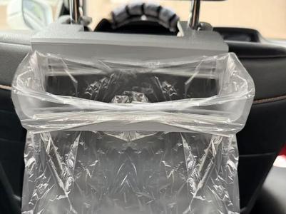 In-car trash bag holder