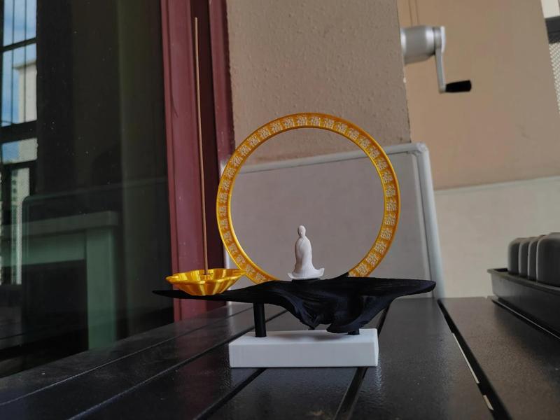 New Chinese Style Sculptural Zen Incense Burner Ornament 3D Model