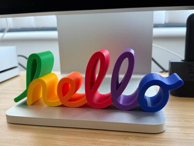 Apple Hello Decor