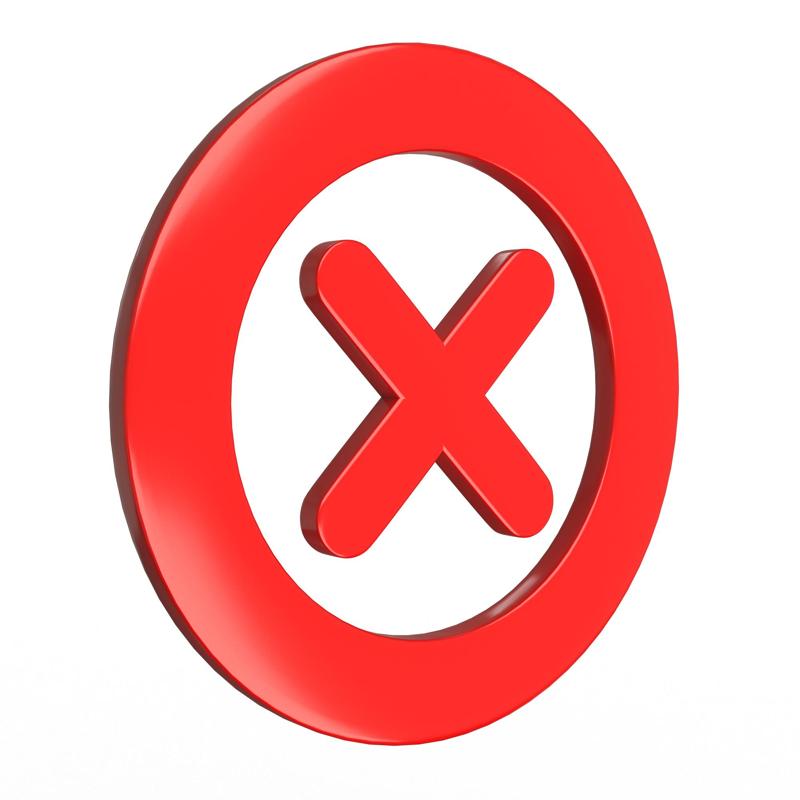 Cross Mark Symbol Icon