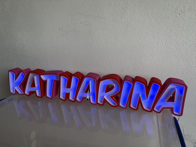 LED NAME SIGN - KATHARINA (GIFT/ DECO/ DESIGN)