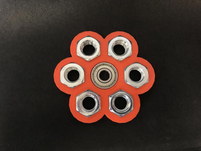 Small Hex-Hex Fidget Spinner