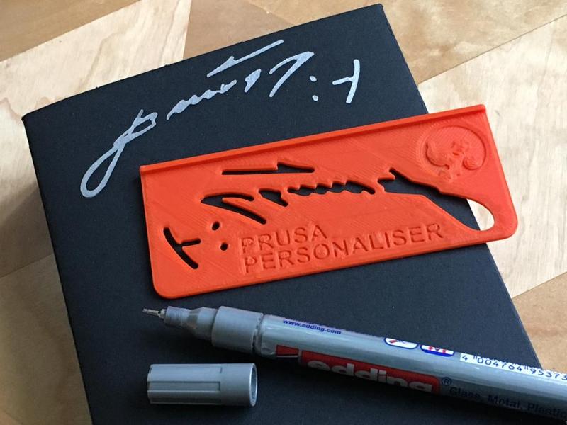 Prusa Personaliser | Josef Prusa Signature Jig