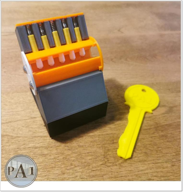 Educational key lock mechanism