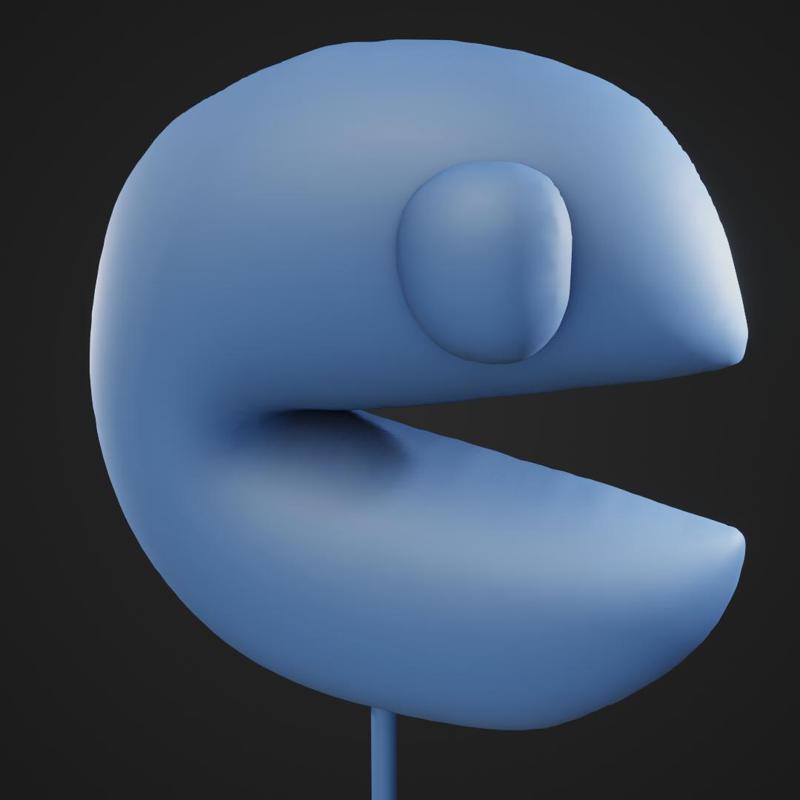 Puffy cartoon Pacman
