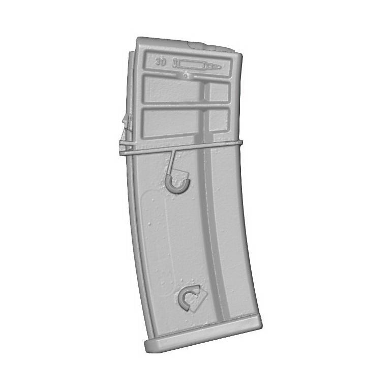 HECKLER & KOCH H&K HK G36 5,56X45MM / .223REM 30 ROUND RIFLE MAGAZINE MAG REAL SIZE SCAN