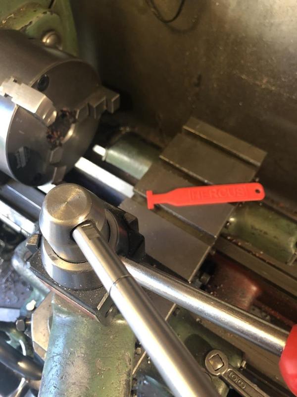 Hercus lathe boring table T slot cleaner