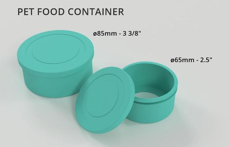 Cat Food Container - Large and Small
