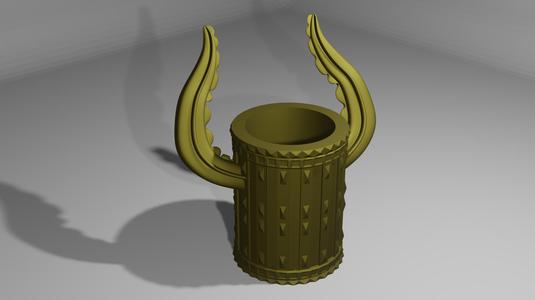 Dragon Tail Beer Can Koozie / Vase / Pen Holder