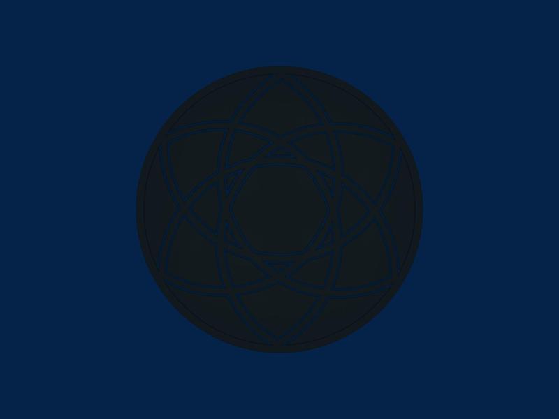 C10. Jiro Coaster - Circle 10 - Rose Window Pattern