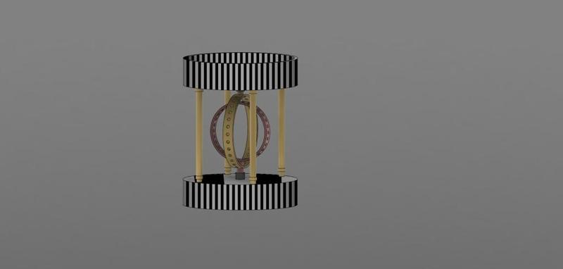 double ring led spining