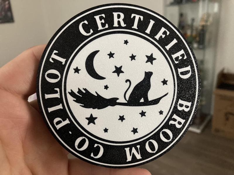 Broom co-pilot coaster