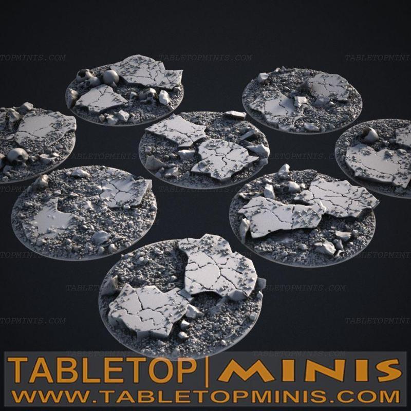 Cracked Earth 50mm Bases Topper