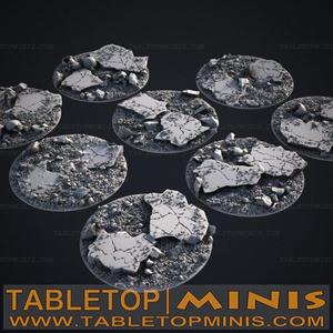 Cracked Earth 50mm Bases Topper