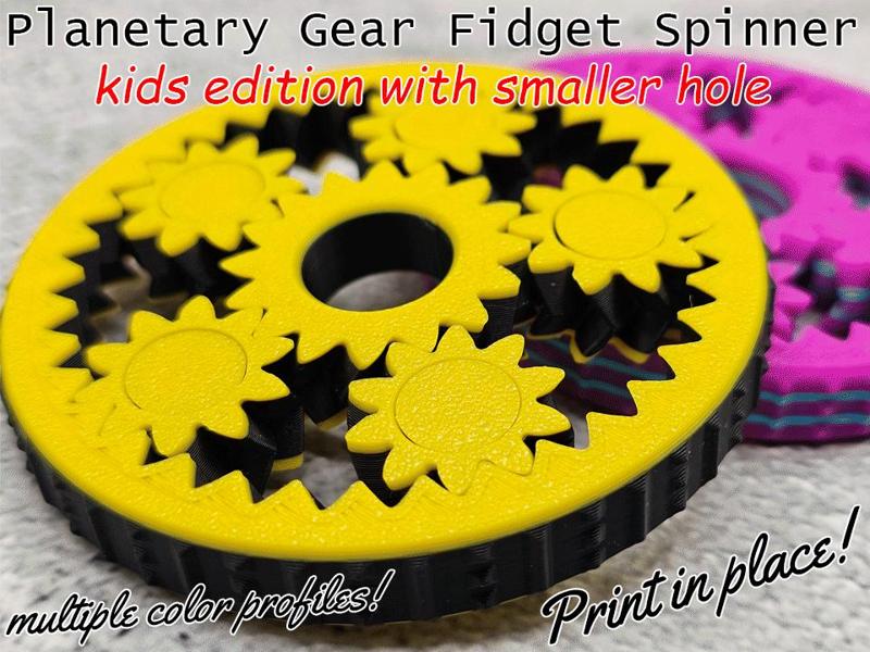 Planetary Gear Fidget Spinner toy kids edition