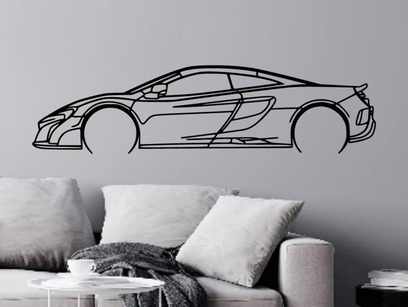 McLaren 675lt Silhouette Wall Art