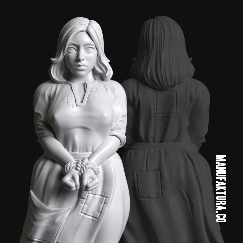 Sub Series 121d - Bound Female Prisoner Slave