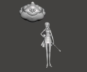 Nami and Zeus Wano 3D Model
