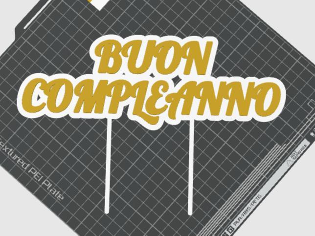 Happy Birthday Cake Topper