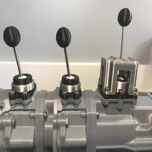 Toyota 22RE (5/8) / Clamps for speed levers add-on