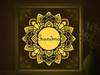 Mandala (Grandma Gift) light box