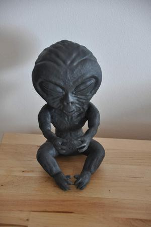 Alien Baby Inside A Jar