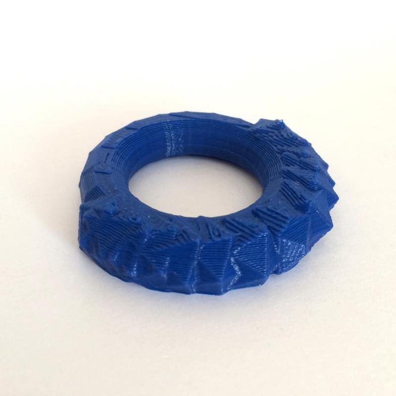 Fully Printable Multiple Facets Ring